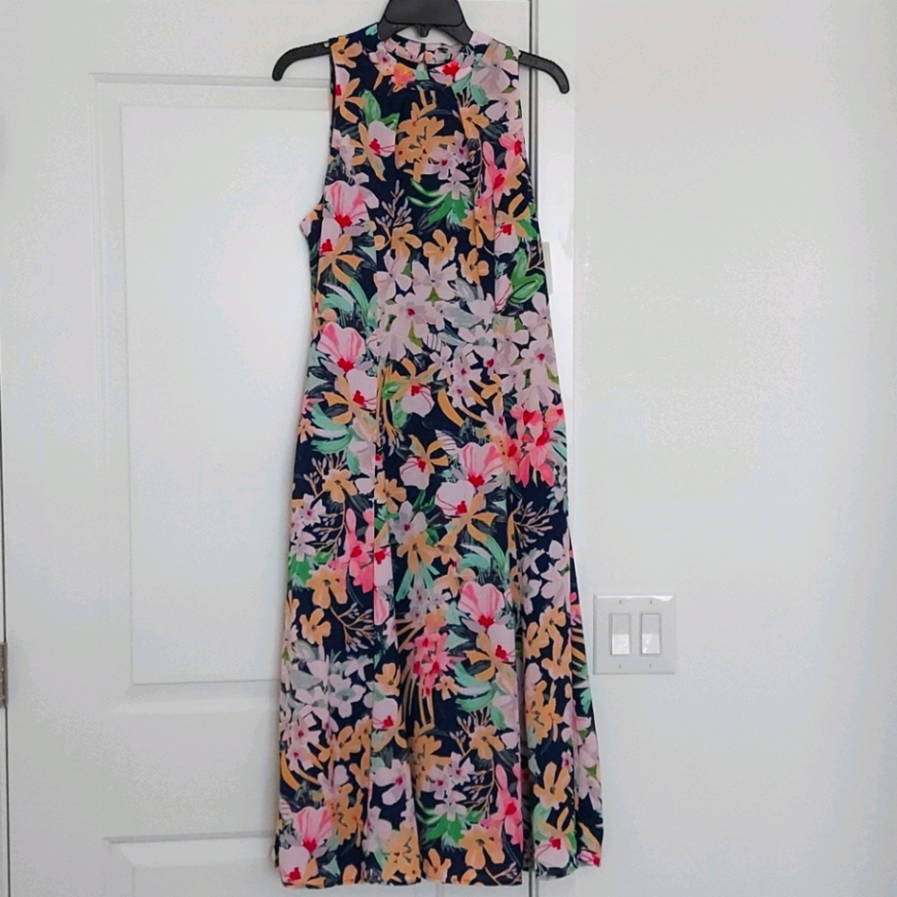 Donna Rico Floral Sleeveless Midi Dress